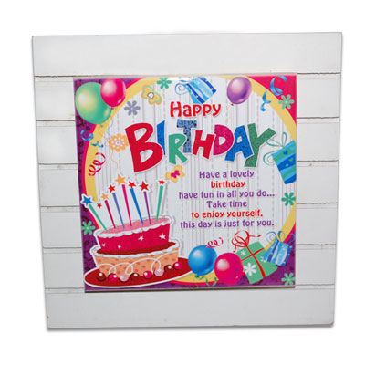 "BIRTHDAY MESSAGE TILE -CODE 888-011 - Click here to View more details about this Product
